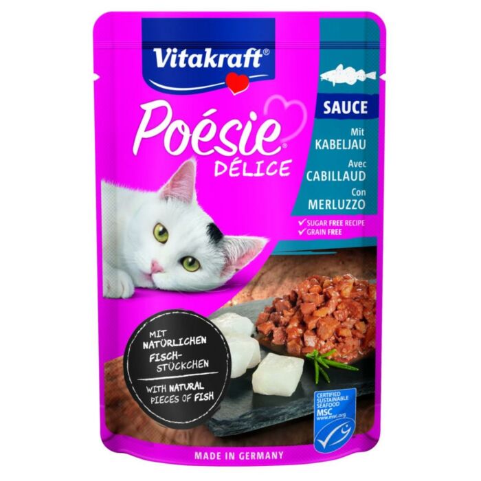 Poesie DeliSauce Kabeljau 85 g – Vitakraft