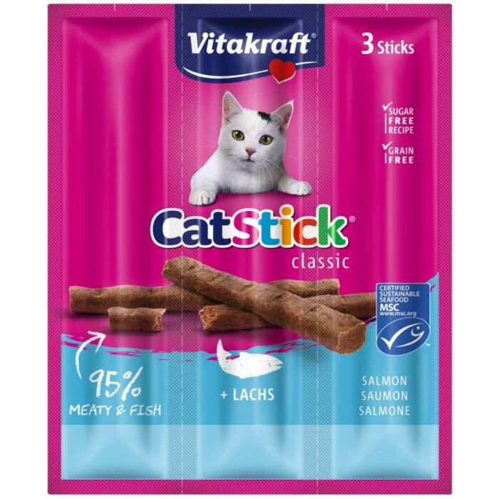 Vitakraft Cat-Stick mini 3 stück - Lachs Vitakraft Cat-Stick mini 3 stück - Lachs