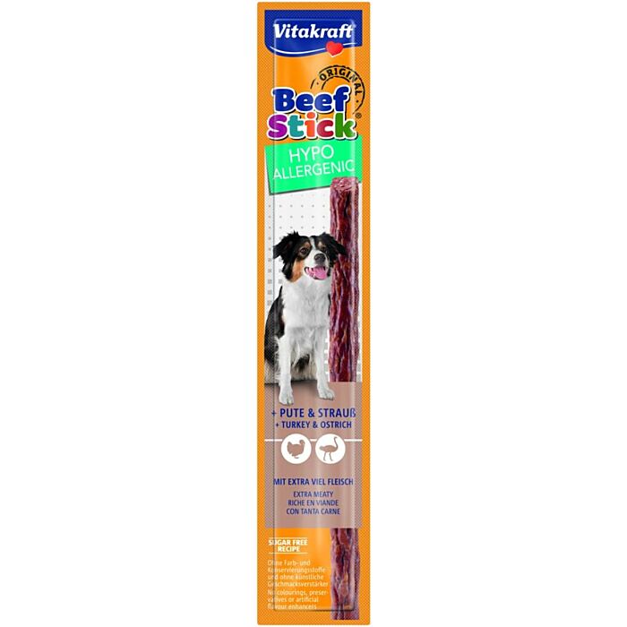 Hundesnack Beefstick Hypoallergisch 12 g Vitakraft Hundesnack Beefstick Hypoallergisch 12 g Vitakraft