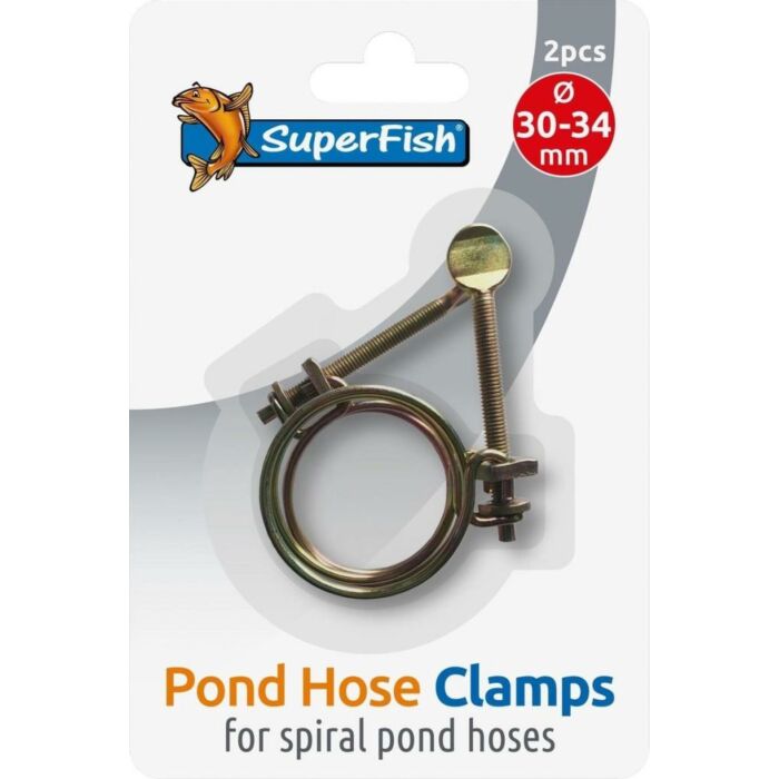 SUPERFISH Spiraalslangklem d30-34mm 2st