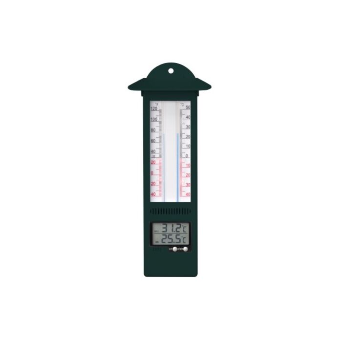 Min-max Thermometer Kunststofff digital L 24 cm Min-max Thermometer Kunststofff digital L 24 cm