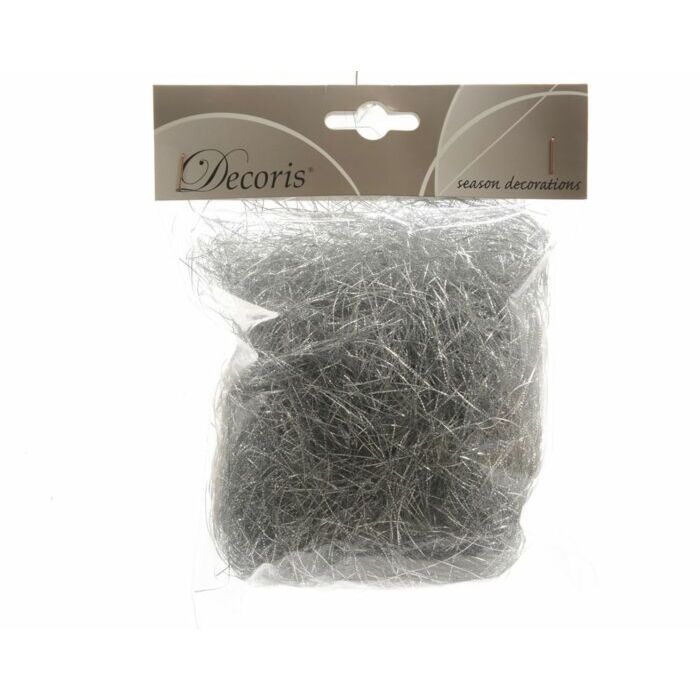 Lamettahaar d2b16h13cm zilver