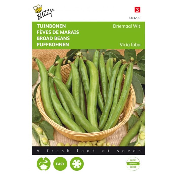 Buzzy® Tuinbonen Driemaal wit