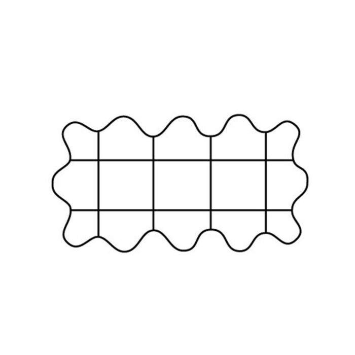 Groeiraster gerade gewellt 66 x 34 cm Groeiraster gerade gewellt 66 x 34 cm