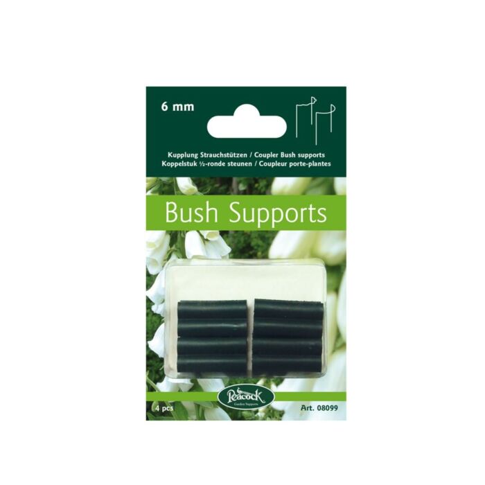 Verbindungsstück für Pflanzstützen aus einem Guss, 4 Stück, grün