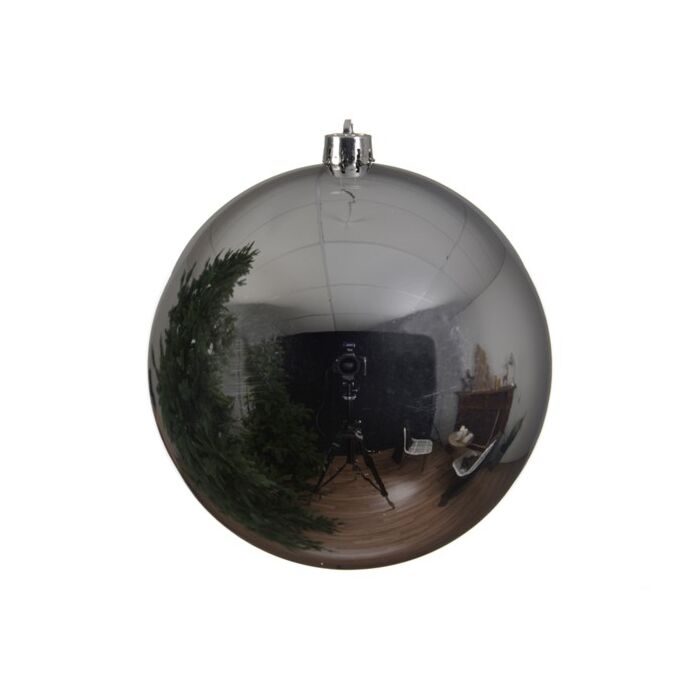 Weihnachtskugel shiny silber