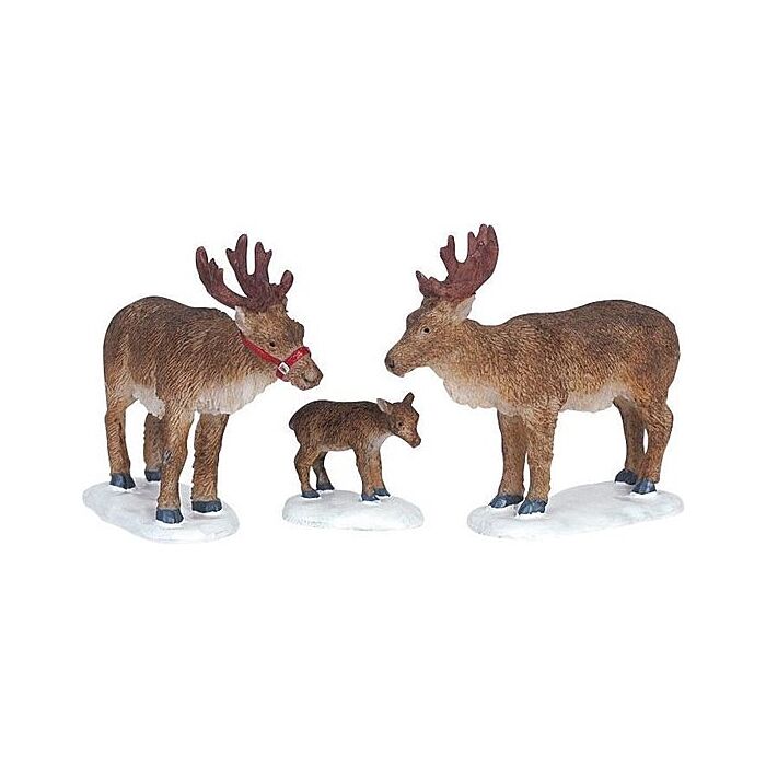 Lemax Reindeer, Set mit 3 Lemax Reindeer, Set mit 3