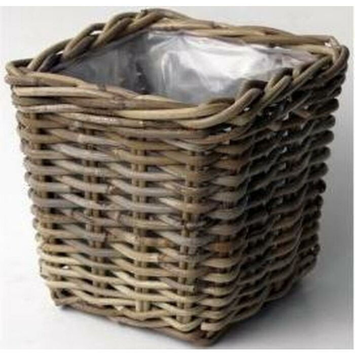 Bak l21b21h19cm antiek grijs