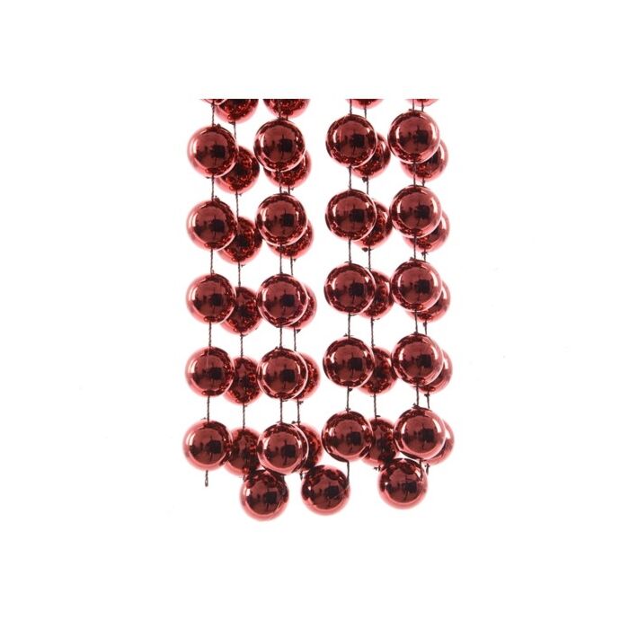 plastic bead garland XXL oxblood plastic bead garland XXL oxblood