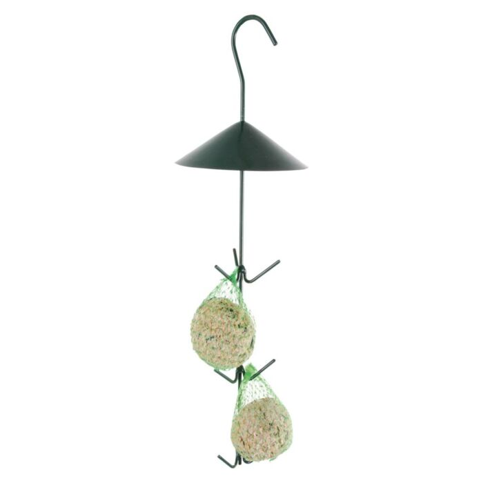 Vogel-Futterhaken mit Dach grün