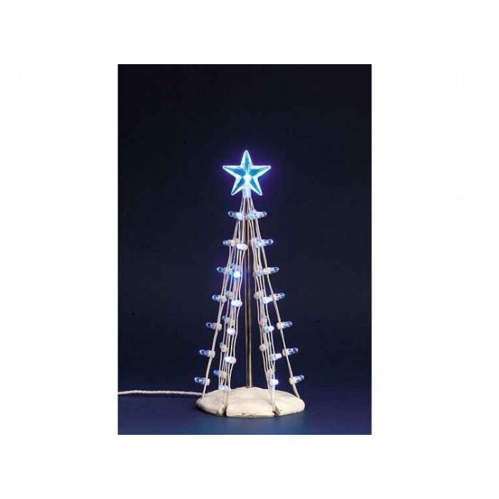 LEMAX LIGHTED SILHOUETTE TREE(BLUE), M,