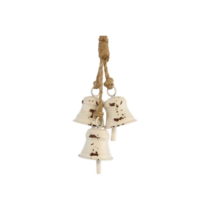 Hanger Bell 3 Tingle wit 40 cm - HBX Natural Living Hanger Bell 3 Tingle wit 40 cm - HBX Natural Living
