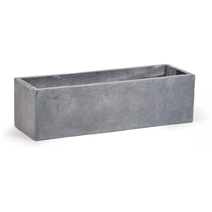Blumentopf Clayfibre Balconybox Str AuthGrey 60 cm - Mega Collections