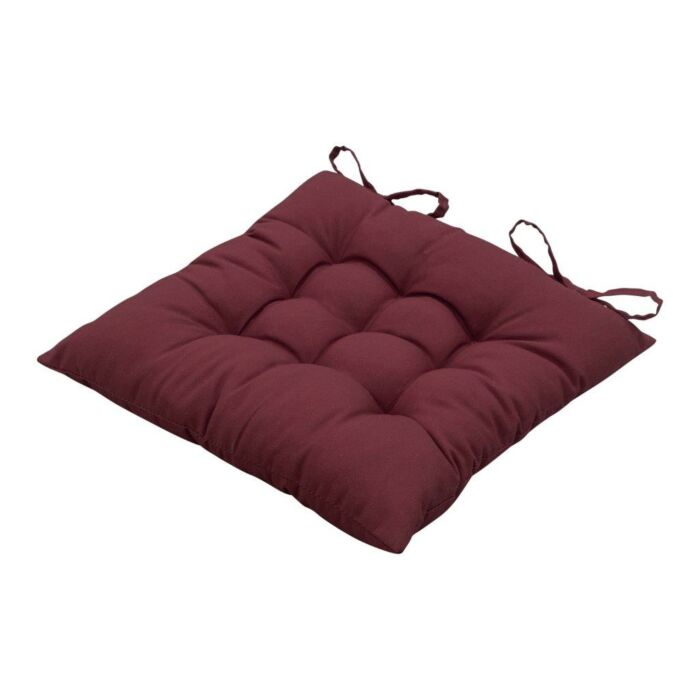 Kissen Toskana Panama bordeaux 46 x 46 cm - Madison