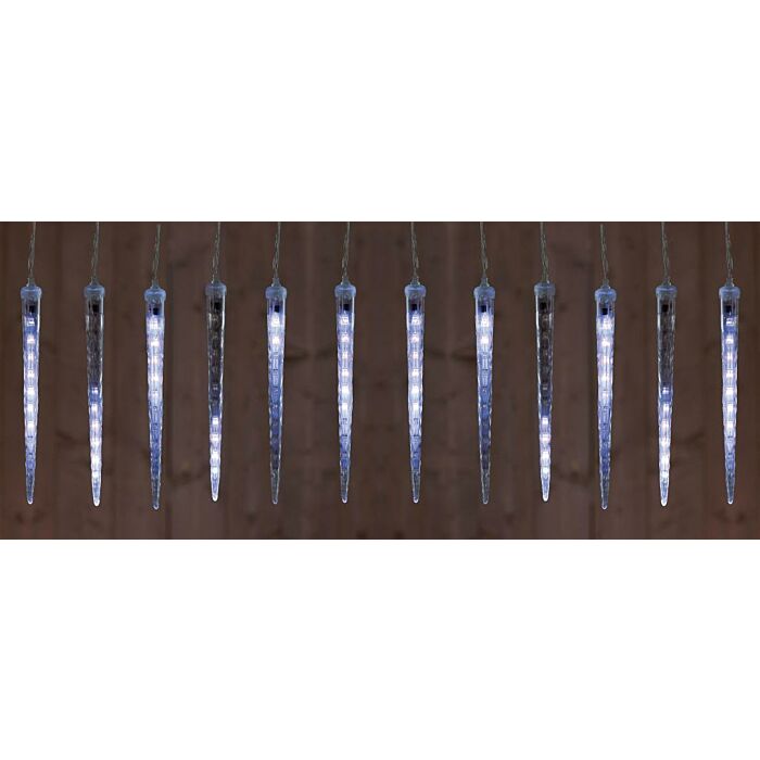 ICE RAIN 10 BLEISTIFTE 30CM - 100L/5M LED WEISS - 5M LAUFKABEL TRANSPARENT BI-OUT TRAFO ICE RAIN 10 BLEISTIFTE 30CM - 100L/5M LED WEISS - 5M LAUFKABEL TRANSPARENT BI-OUT TRAFO