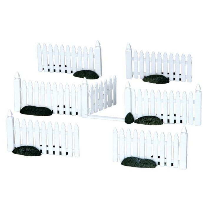 LEMAX PLASTIC PICKET FENCE, SATZ VON 7 LEMAX PLASTIC PICKET FENCE, SATZ VON 7