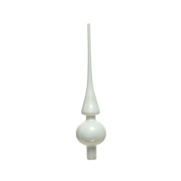 Piek Glas enamel winterweiß 26 cm - Decoris