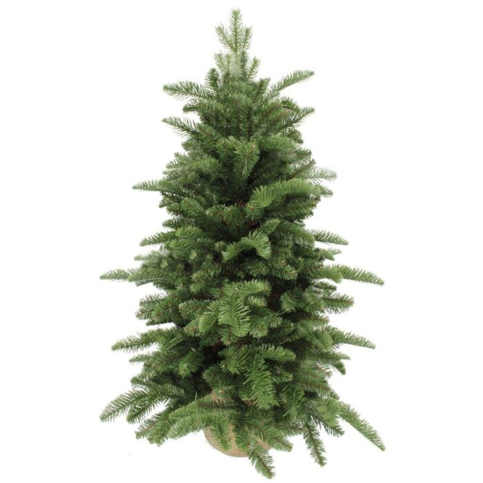 Weihnachtsbaum Abies Nordmann mit Sackleinen grün 60 cm - Triumph Tree