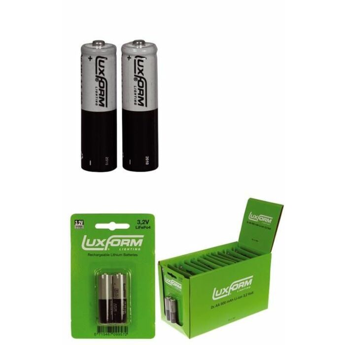 Luxform Solar Batterie 600mah 3.2v aa 2st Luxform Solar Batterie 600mah 3.2v aa 2st