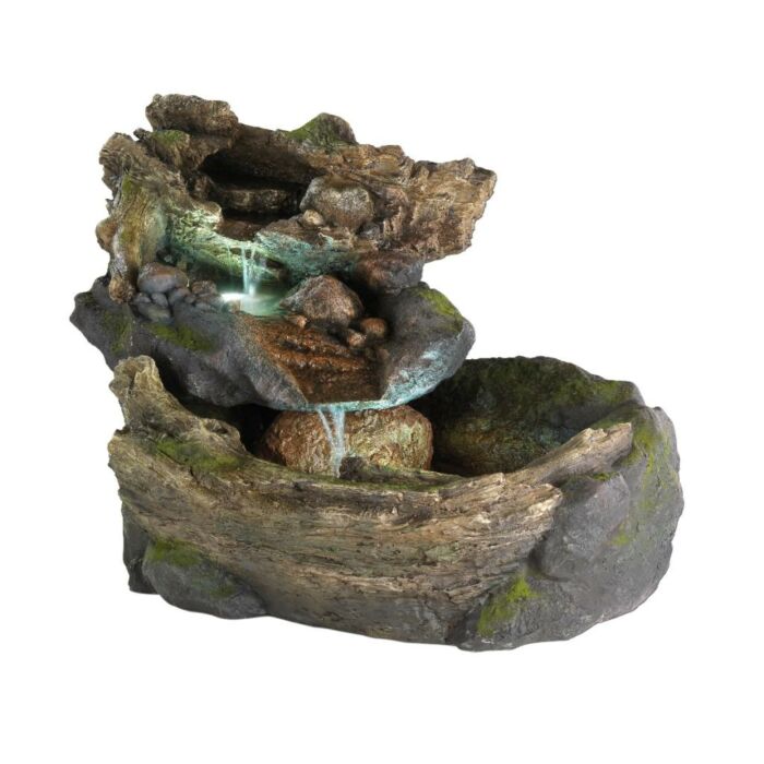Brunnen Baumstamm Wasserfall small