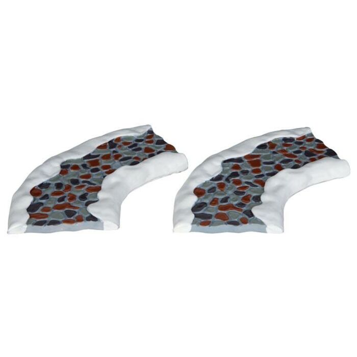 Lemax Stone Road - Curved, Set mit 2 Lemax Stone Road - Curved, Set mit 2