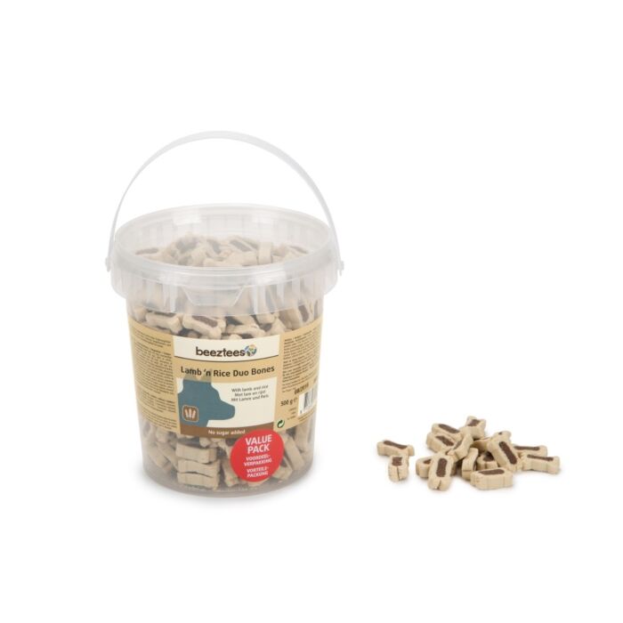 Hundesnack Beeztees Lamb & Reis Duo Knochen 500g Hundesnack Beeztees Lamb & Reis Duo Knochen 500g