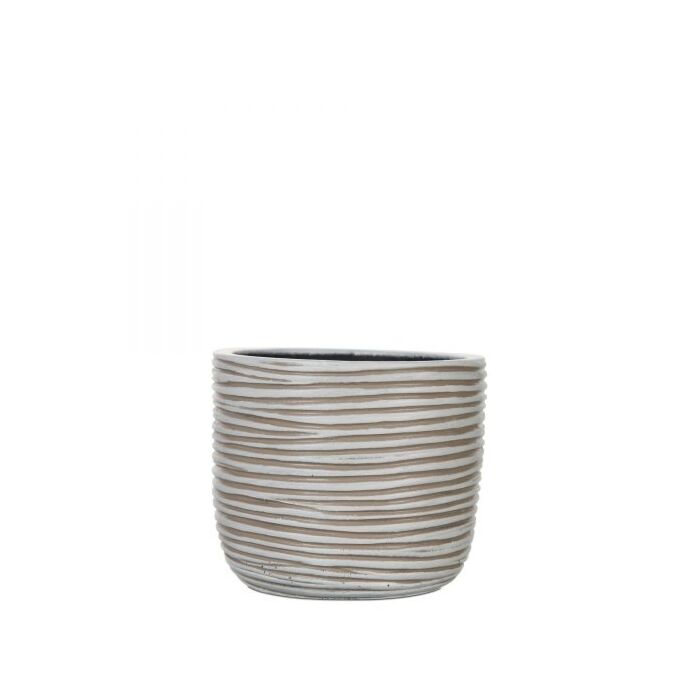 Topf kugel beige Ø 17,5 cm