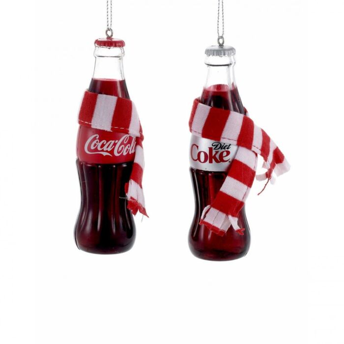 Coca-cola fles sjaal pvc ornament - Kurt Adler Coca-cola fles sjaal pvc ornament - Kurt Adler