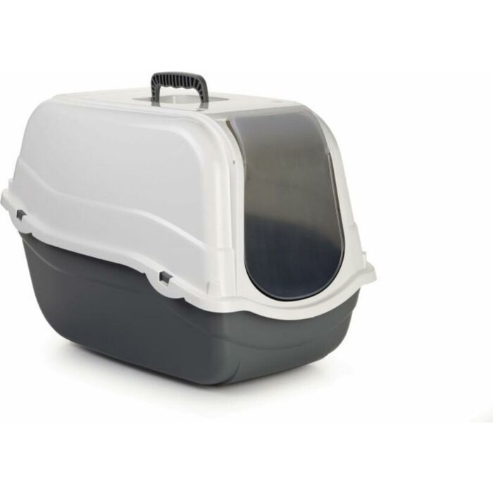 Beeztees Katzentoilette romeo L 54 cm grau weiß Beeztees Katzentoilette romeo L 54 cm grau weiß