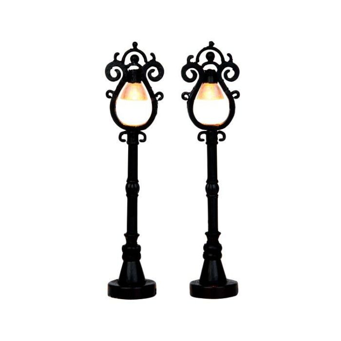 LEMAX PARISIAN STREET LAMP, SATZ VON 2, B/O (4.5V)
