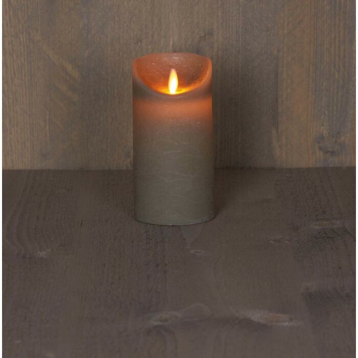 LED Kerze rustikale Taupe 15CM LED Kerze rustikale Taupe 15CM