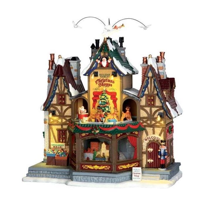 LEMAX HOLIDAY HAMLET CHRISTMAS SHOPPE, MIT 4.5V ADAPTER