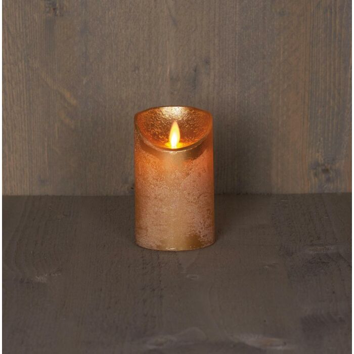 Kerzenwachsgold mit beweglicher Flamme auf Batterie 12,5 cm - Anna's Collection Kerzenwachsgold mit beweglicher Flamme auf Batterie 12,5 cm - Anna's Collection