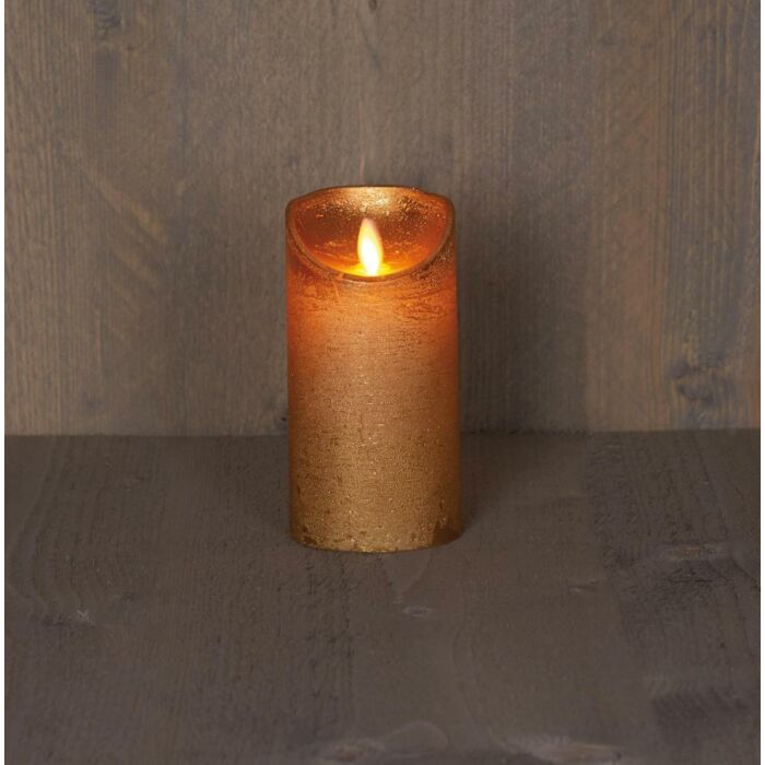 Kerzenwachsgold mit beweglicher Flamme auf Batterie 15 cm - Anna's Collection Kerzenwachsgold mit beweglicher Flamme auf Batterie 15 cm - Anna's Collection
