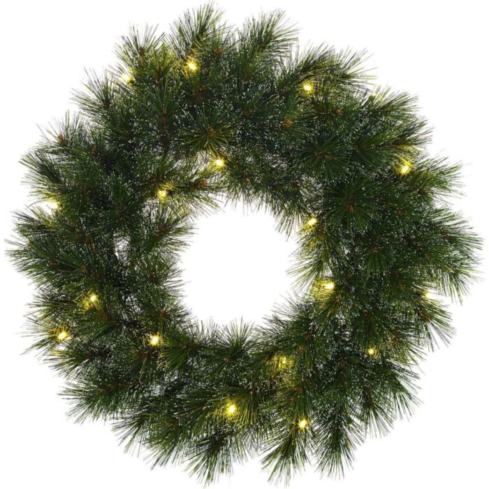 Weihnachtskranz Glendon led batteriebetrieben grün d60cm Weihnachtskranz Glendon led batteriebetrieben grün d60cm