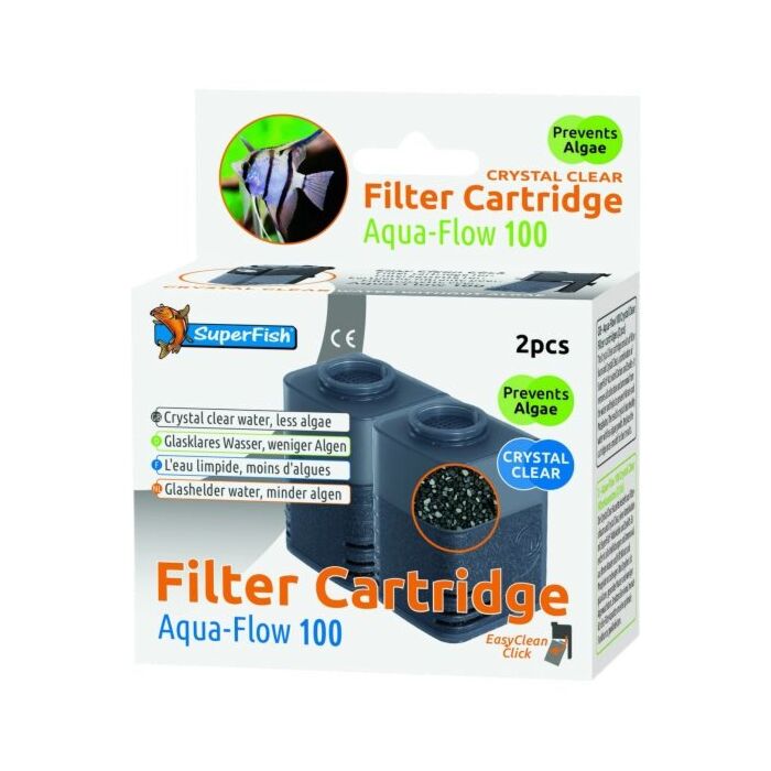 SUPERFISH Aquaflow 100 crystal cl.cart.2st SUPERFISH Aquaflow 100 crystal cl.cart.2st