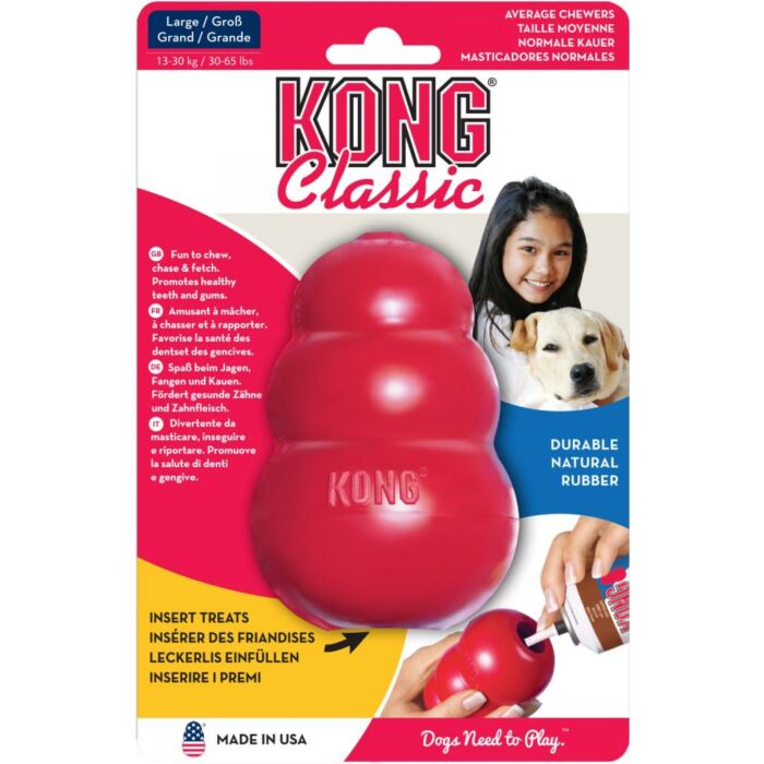 Origineel rubber kong large rot Origineel rubber kong large rot