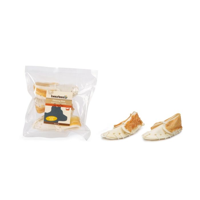 Beeztees Hundesnack Kau-Schühchen mit Huhn 4x