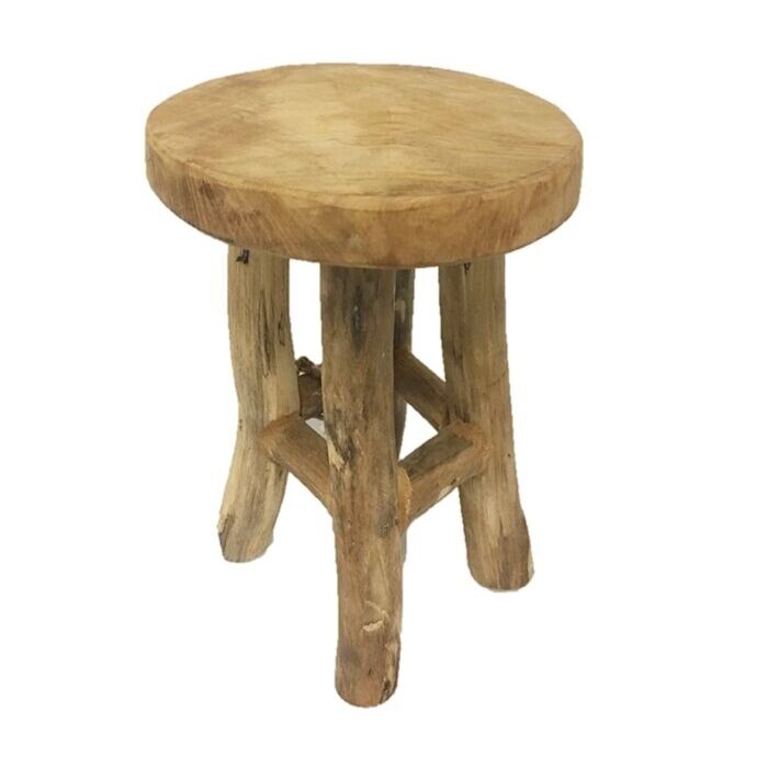 Hocker Teak Natur Ø 17 cm Hocker Teak Natur Ø 17 cm