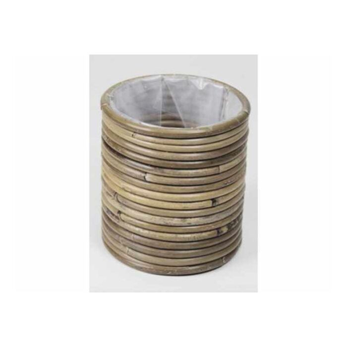 Topf rund Streifen grau Ø 14 cm