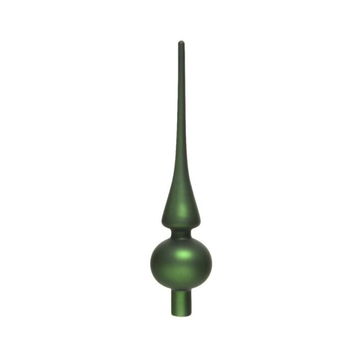 Piek Glas matt dennengrün 26 cm - Decoris