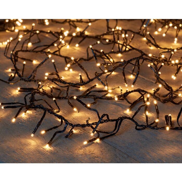 Kerstverlichting Treecluster 15 meter met 1152 LED lampjes klassiek warm