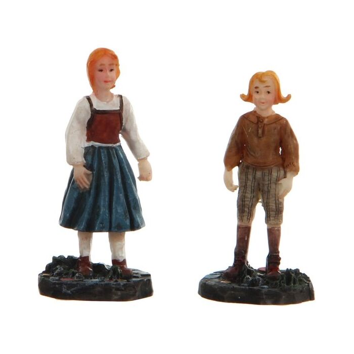 Hans en Grietje - l2,5xb2,5xh6,5cm Hans en Grietje - l2,5xb2,5xh6,5cm