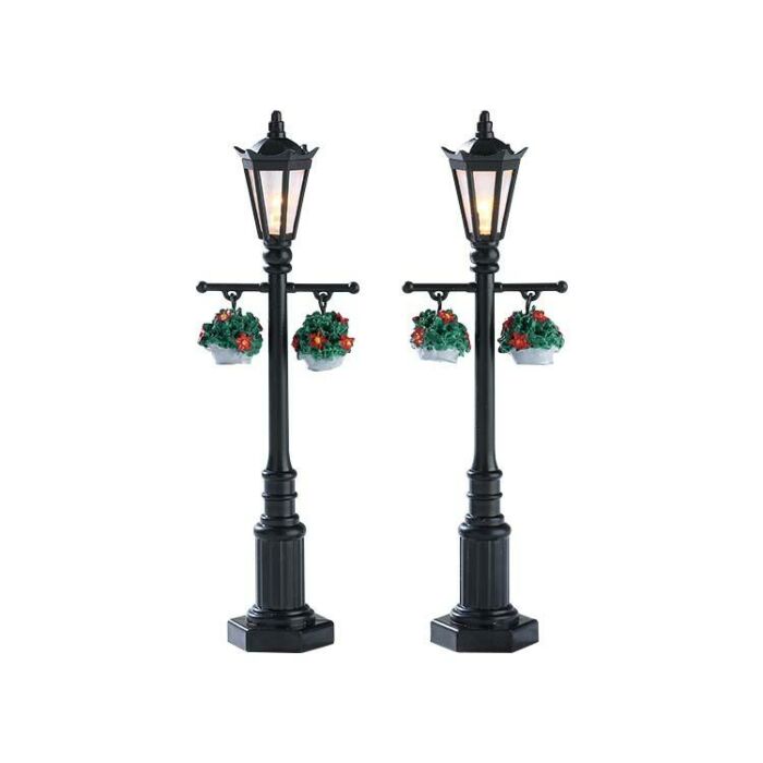 LEMAX OLD ENGLISH LAMP POST, SATZ VON 2, B/O (4.5V) LEMAX OLD ENGLISH LAMP POST, SATZ VON 2, B/O (4.5V)