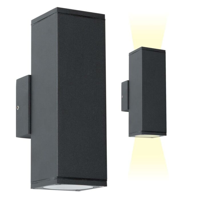 Outdoor-Lampe Kelvin up-down schwarz Outdoor-Lampe Kelvin up-down schwarz