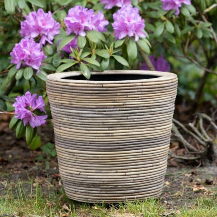 Drypot Rattan Streifen Ø 42 cm Drypot Rattan Streifen Ø 42 cm