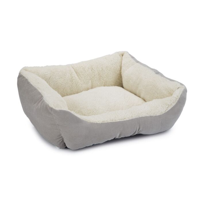 Beeztees kissen mogina plüsch grau l45b37h18cm