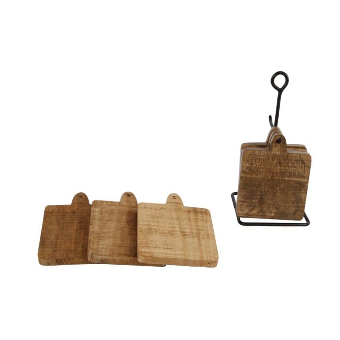 Untersetzer mit Halter 6 Stück 11x11x22cm