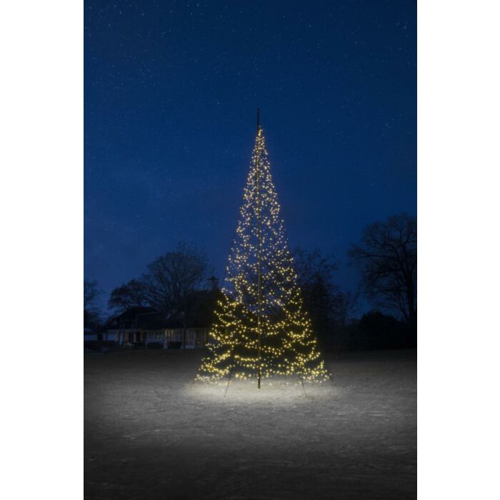 Fairybell vlaggenmast kerstboom 1500 LED warm wit 8 m Fairybell vlaggenmast kerstboom 1500 LED warm wit 8 m