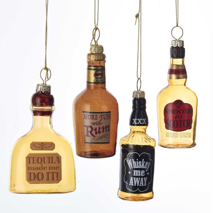 Drankfles glas ornament - Kurt Adler Drankfles glas ornament - Kurt Adler
